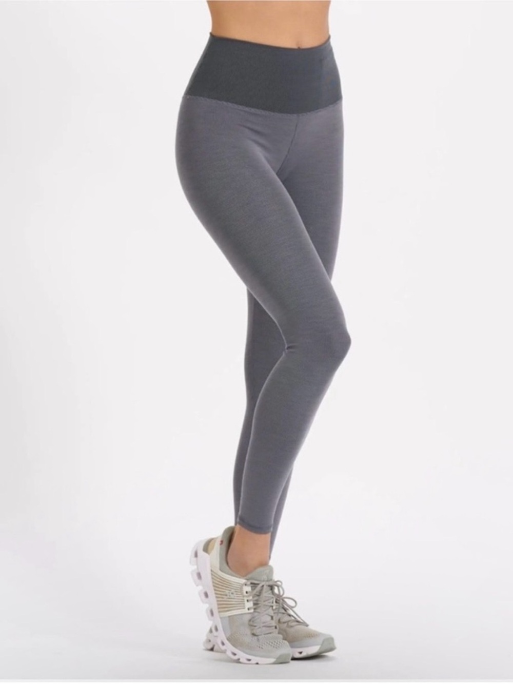 Vuori Lux Rib Studio Legging Heather gray size M